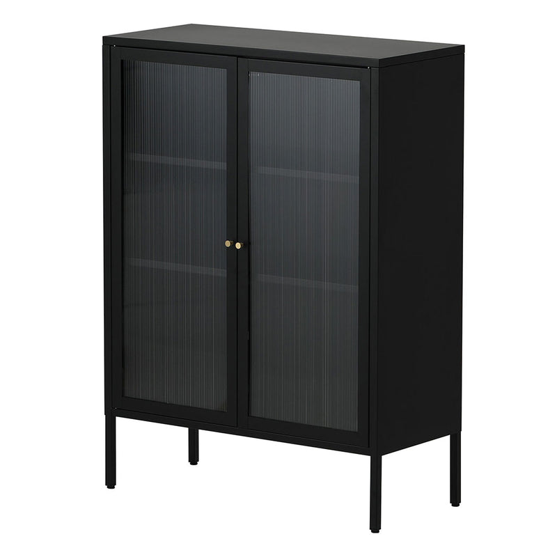 Familand Steel Buffet Sideboard in Black