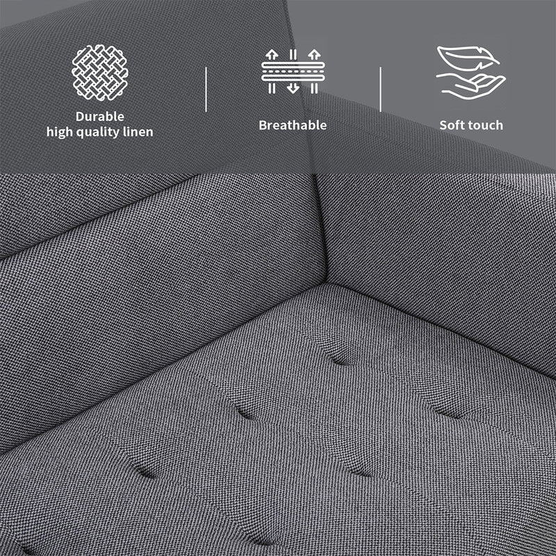 Familand 3 Seater Convertible Sofa Bed in Grey