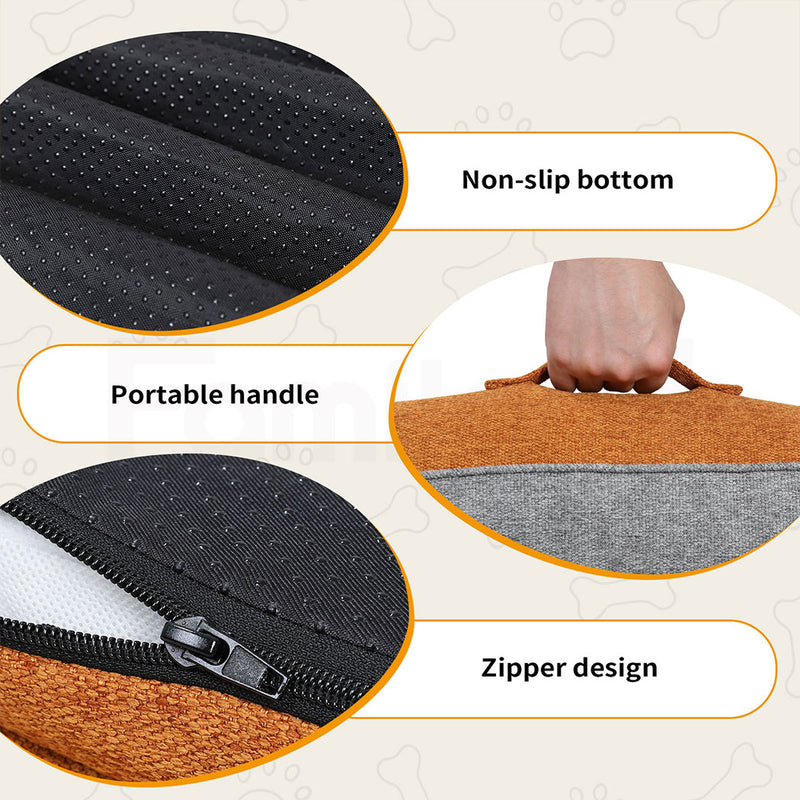 Tedi's Orthopedic Dog Bed in orange