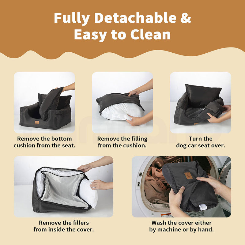 Tedi's Waterproof Dog Car Seat for Small/Medium Dogs