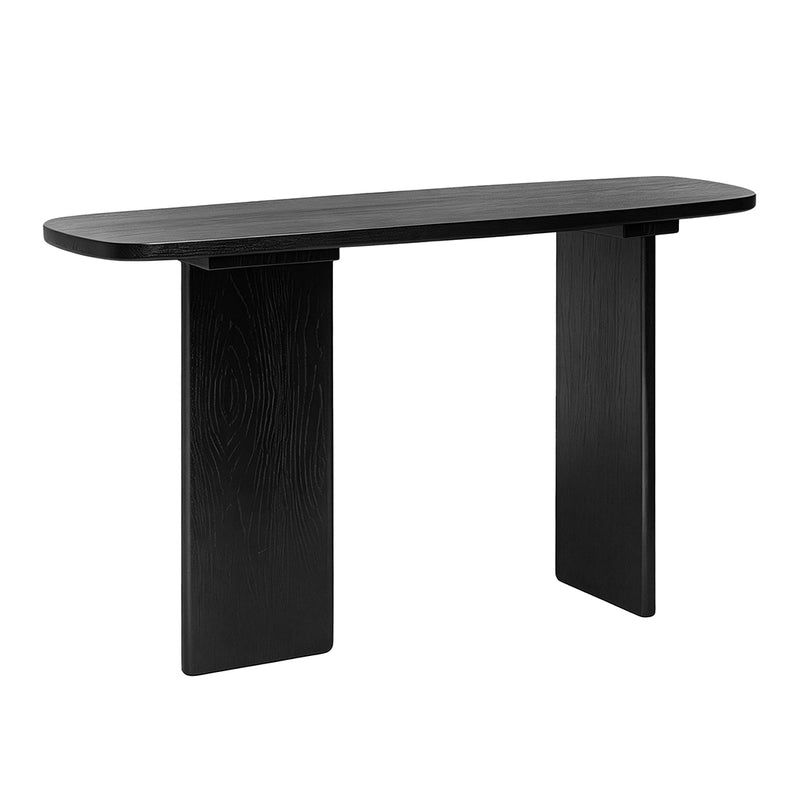 Familand Solid Wood Console Table in Black