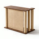 Familand Sofa Side Table with Cat Scratching Post in Right Side