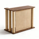 Familand Sofa Side Table with Cat Scratching Post in Left Side