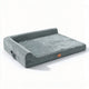 Tedi's Orthopedic Dog Bed Memory Foam Beds Removable Washable Cover Grey