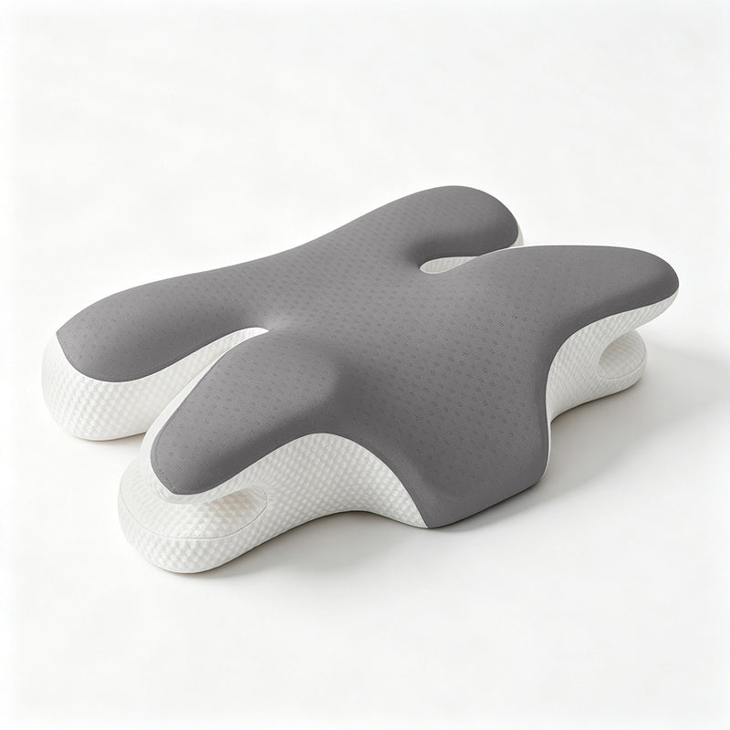 Familand Cervical Neck Pillow Memory Foam Ergonomics Pillows in Grey