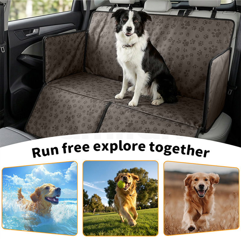Tedi's Dog Car Seat Cover, Back Seat Cover for Dogs Pet Car Seat Protector Waterproof Bench Car Seat Cover