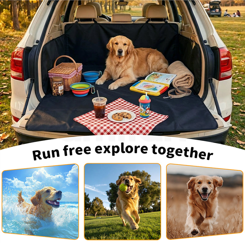 Tedi's SUV Cargo Liner for Dogs, Waterproof Trunk Cover for SUVs with Bumper Flap Protector