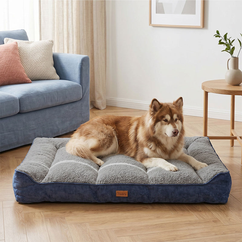Tedi's Orthopedic Dog Calming Bed Mat in Blue
