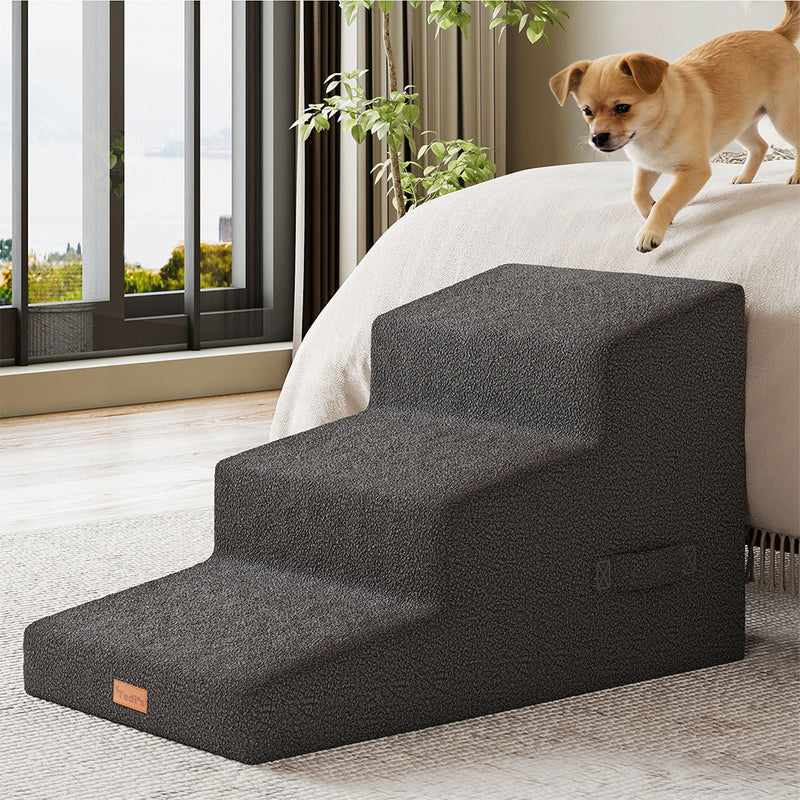 Tedi's 3 Steps Dog Stairs with Large Foothold Surface