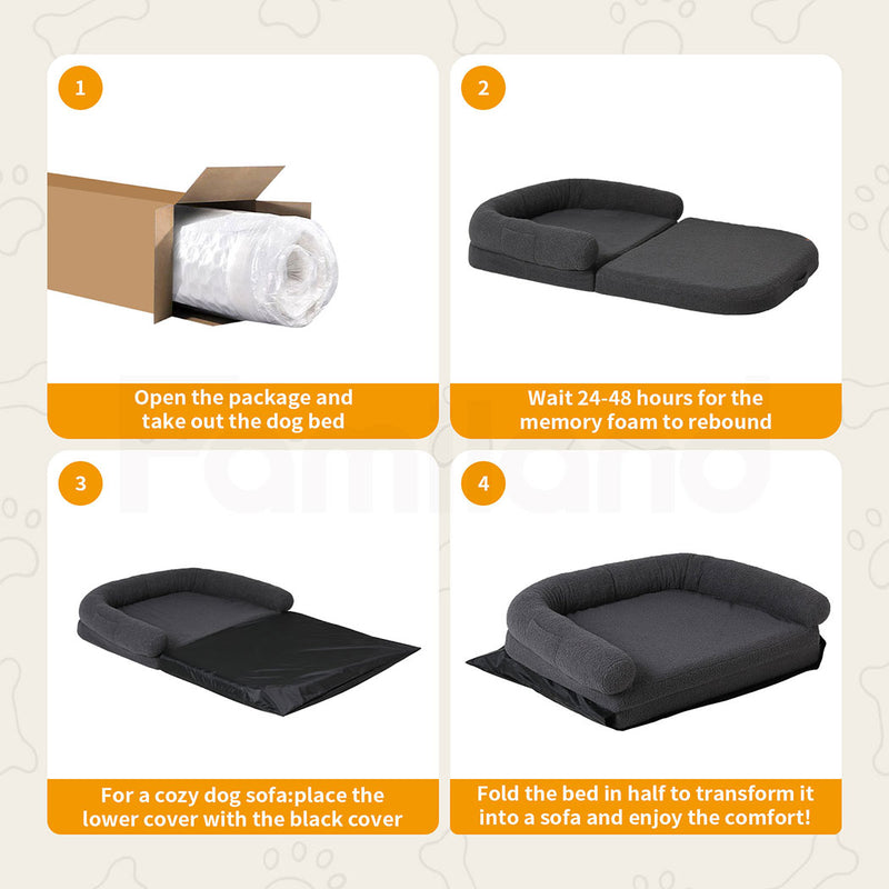 Tedi’s 2 in 1 Foldable Human Size Dog Bed