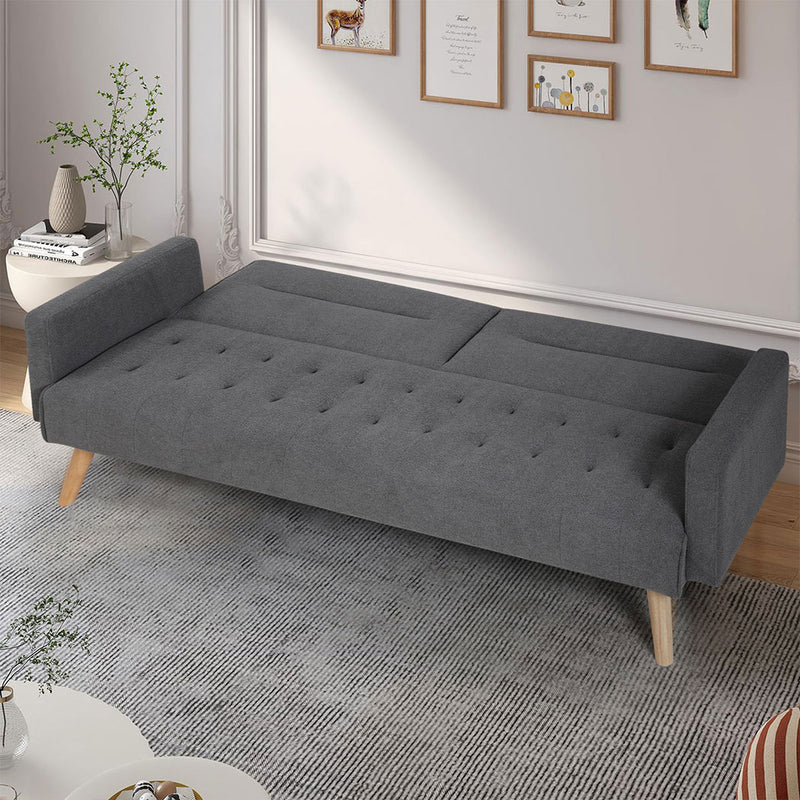 Familand 3 Seater Convertible Sofa Bed in Grey