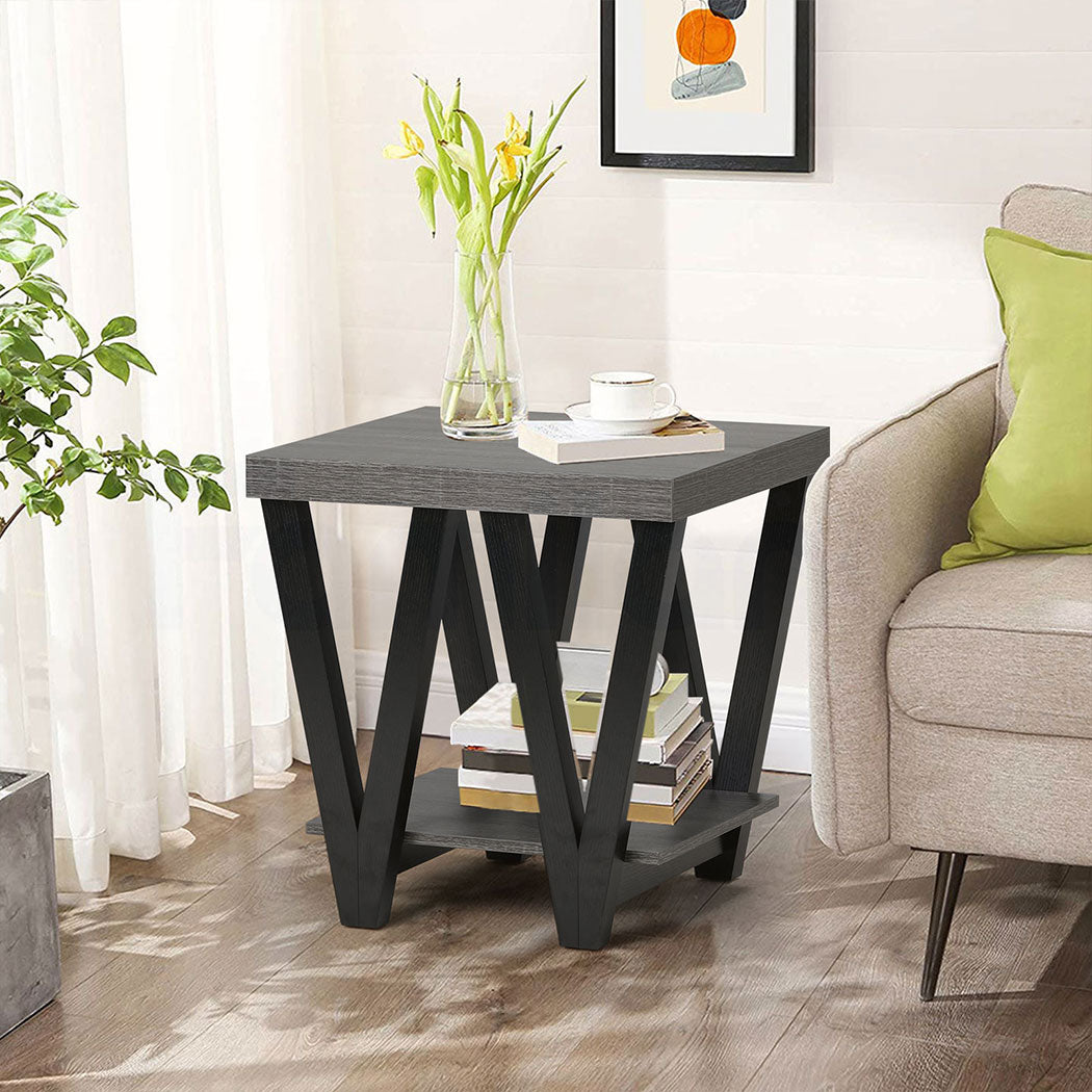 Familand End Side Table in Dark Grey