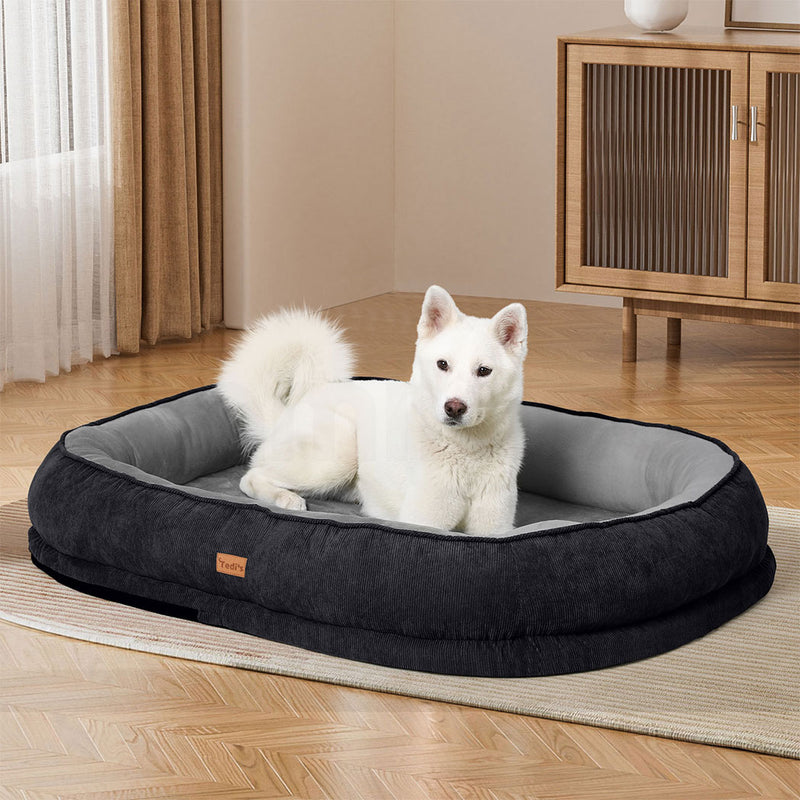 Tedi’s Orthopedic Dog Bed with Rattan Mat