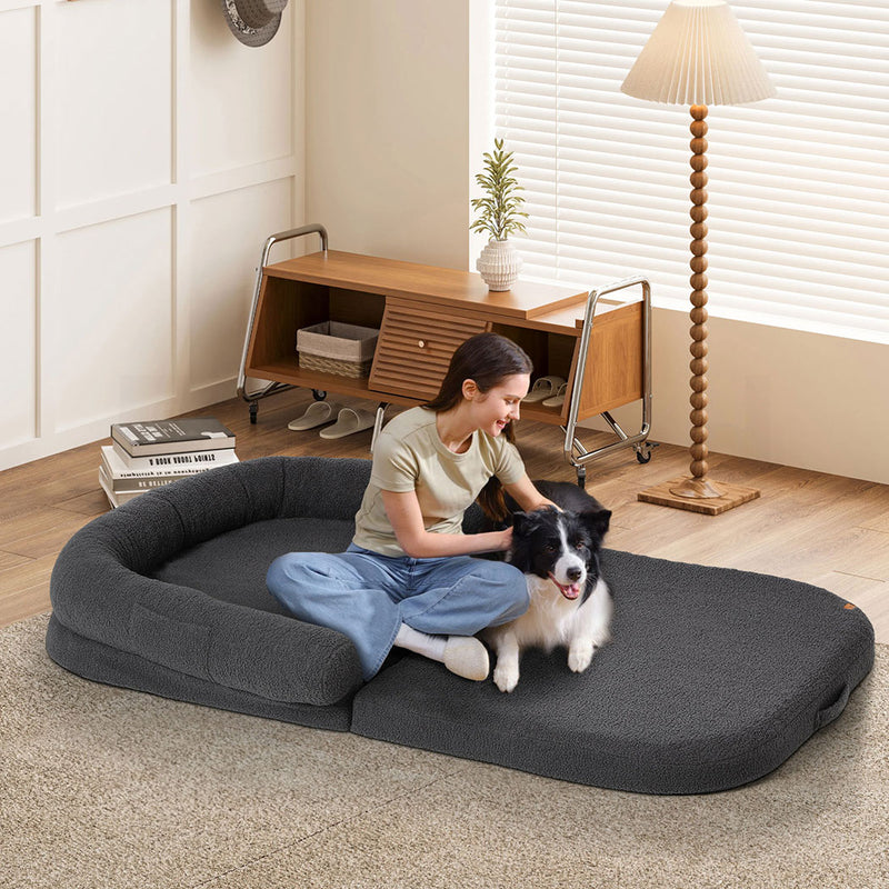 Tedi’s 2 in 1 Foldable Human Size Dog Bed