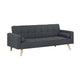 Familand 3 Seater Convertible Futon Sofa Bed, Linen Loveseat Sofa,Grey