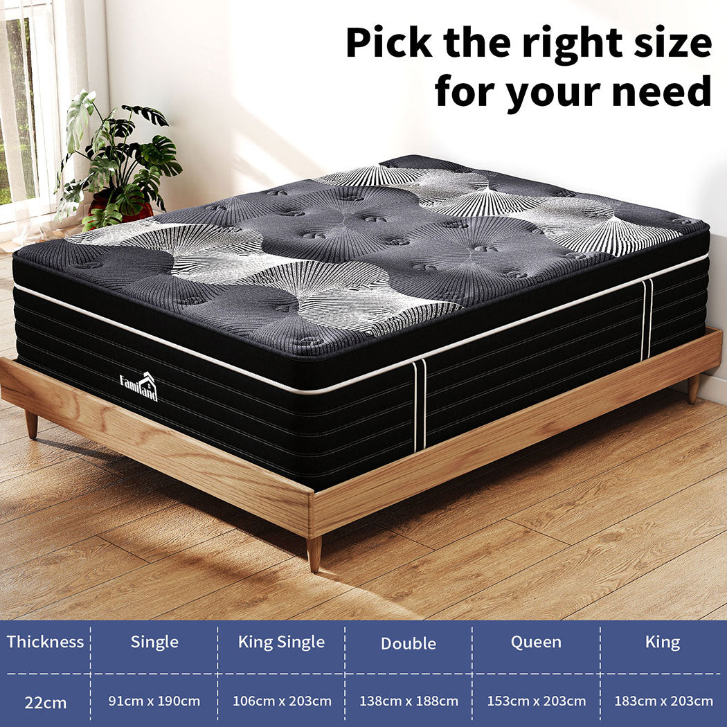 Familand Bamboo charcoal Foam Mattress