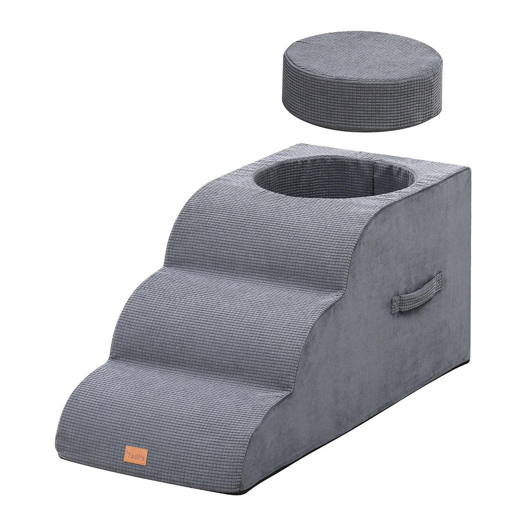 Tedi’s 2 in 1 Dog Stairs for Bed Sofa with Nesting Bed