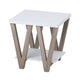 Familand End Side Table in White