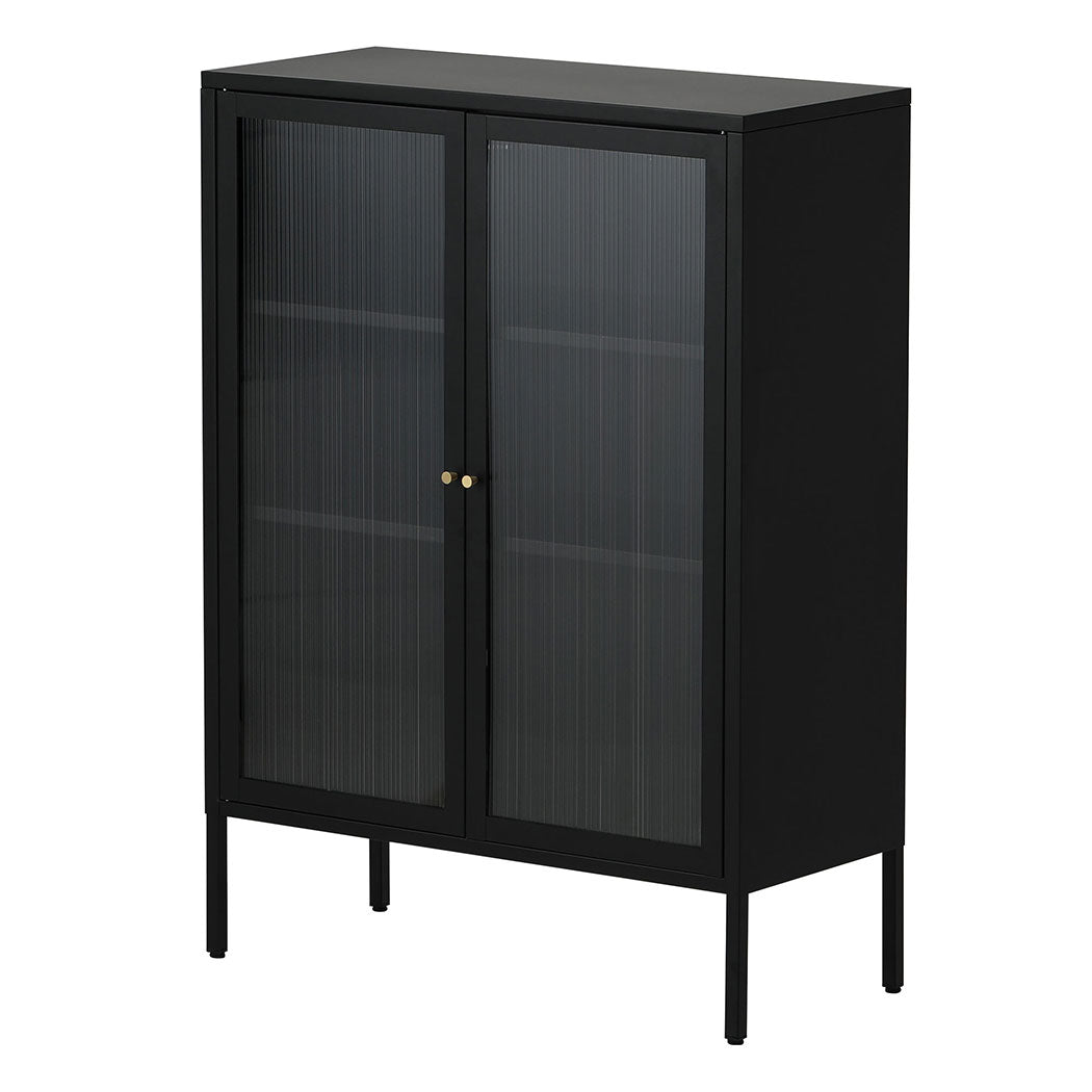 Familand Steel Buffet Sideboard in Black