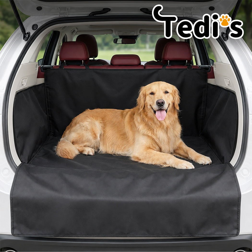 Tedi's SUV Cargo Liner for Dogs, Waterproof Trunk Cover for SUVs with Bumper Flap Protector