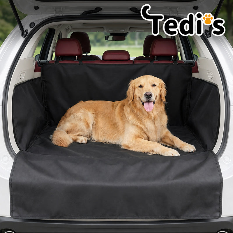 Tedi's SUV Cargo Liner for Dogs, Waterproof Trunk Cover for SUVs with Bumper Flap Protector