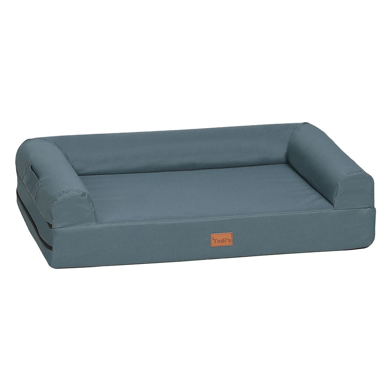 Tedi’s Waterproof Orthopedic Dog Calming Bed in Dark Grey