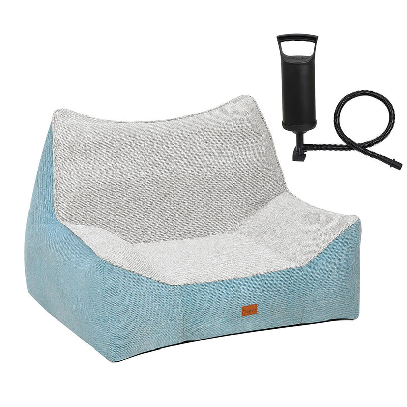 Tedi’s Pet Sofa Inflatable Dog Bed Cat Couch in Blue