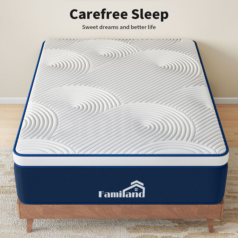 Familand 35cm Mattresses Queen Double King Single Euro Top Medium Firm Memory Foam Bed