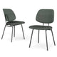 Familand Corduroy Dining Chairs Set Of 2 in Green