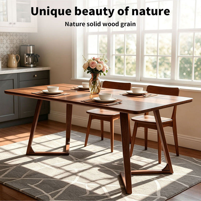 Familand 160cm Solid Wood Dining Table