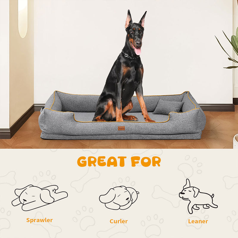 Tedi's Orthopedic Dog Bed in Grey