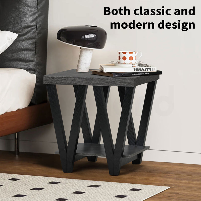 Familand End Side Table in Dark Grey