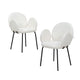 Familand Sherpa Dining Chairs Set Of 2 in White