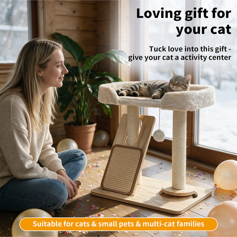 Tedi's Wooden Cat Scratching Board Scrather Post