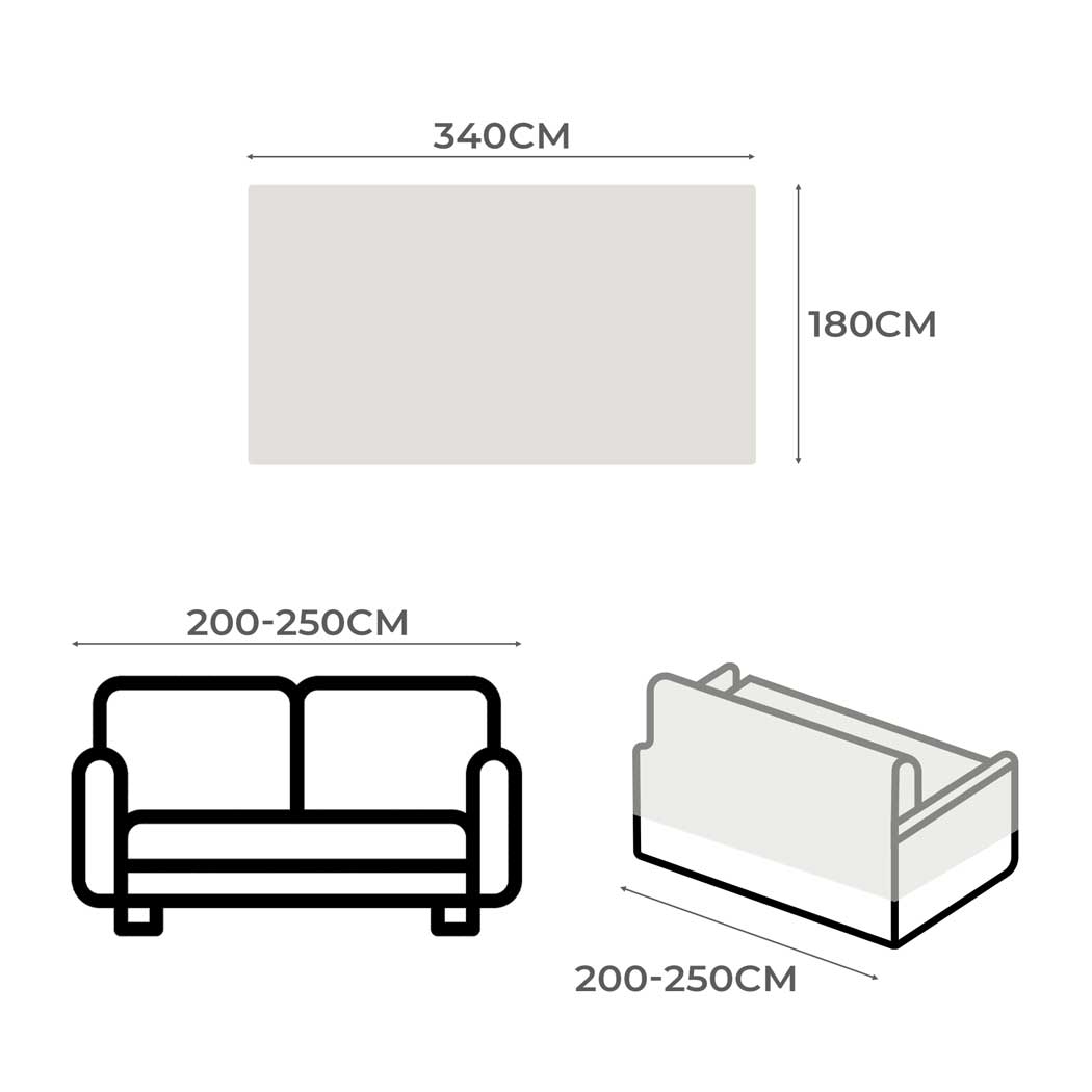 Tedi’s Couch Cover Sofa Covers Protector for for 2/3 seat Loveseat Sofa