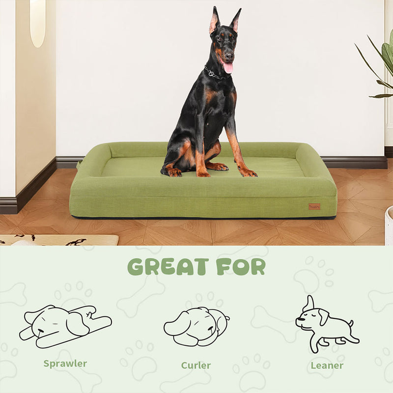 Tedi’s Orthopedic Dog Bed in Green