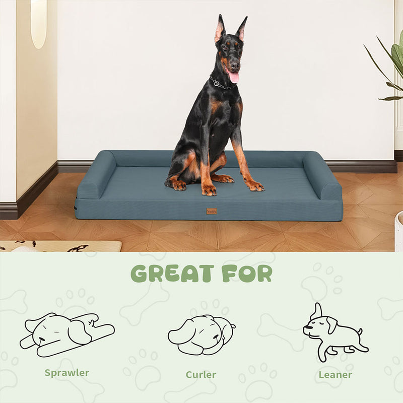 Tedi’s Waterproof Orthopedic Dog Calming Bed in Dark Grey