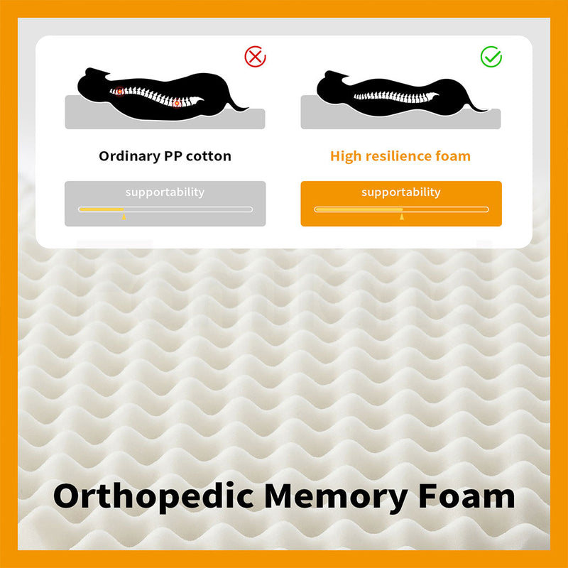 Tedi’s Orthopedic Dog Calming Bed in Cream