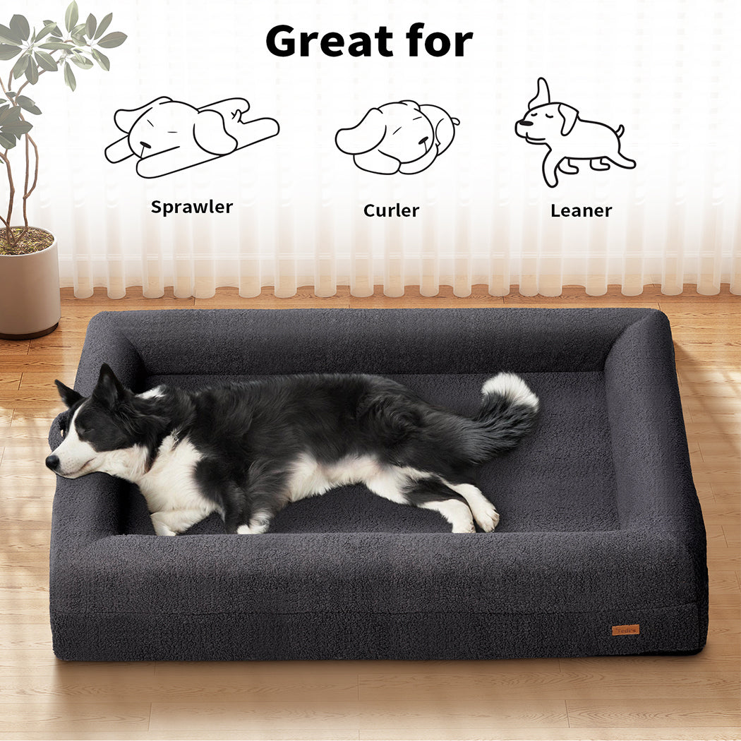 Tedi’s Orthopedic Dog Bed in Dark Grey
