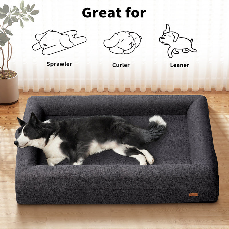 Tedi’s Orthopedic Dog Bed in Dark Grey