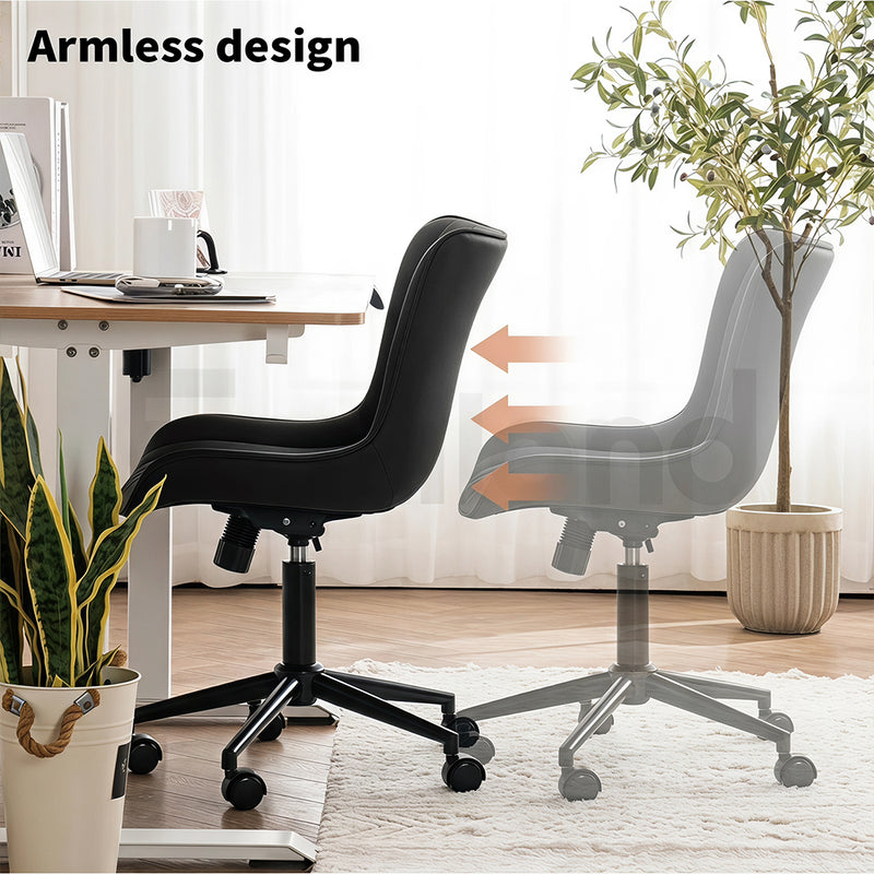 Familand Office Chair Desk Chairs Faux Leather With Rocking Function & 360°swivel