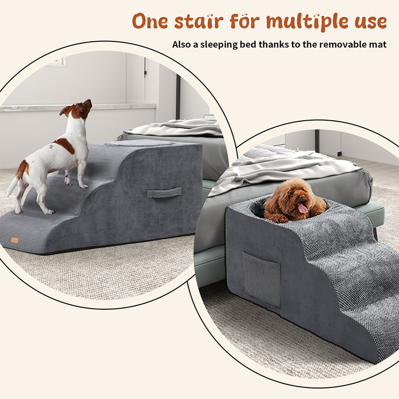 Tedi’s 2 in 1 Dog Stairs for Bed Sofa with Nesting Bed