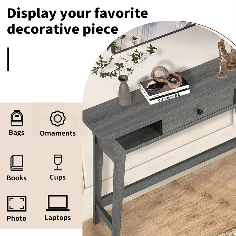 Familand 120cm Wooden Console Hallway Table