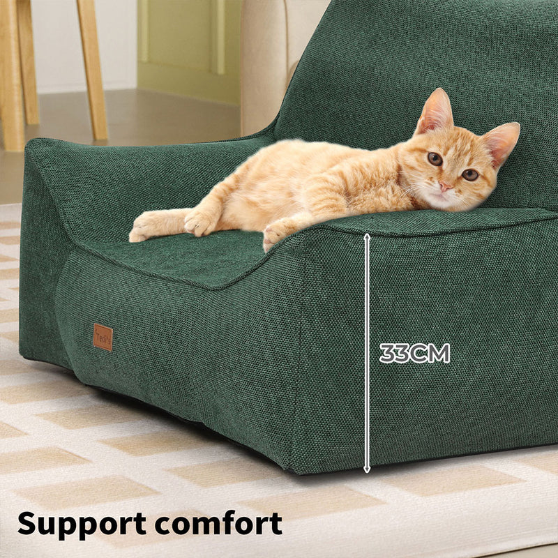 Tedi’s Pet Sofa Inflatable Dog Bed Cat Couch in Green