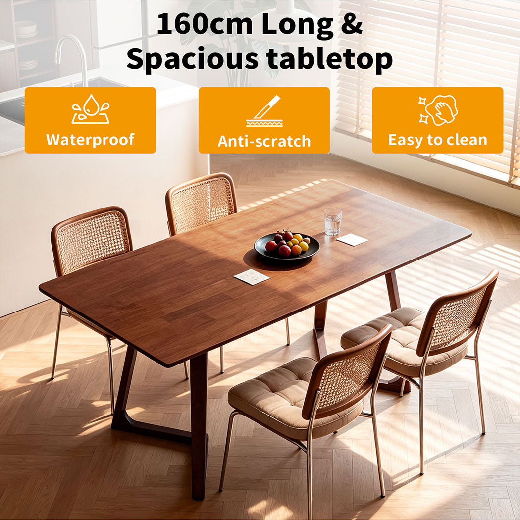 Familand 160cm Solid Wood Dining Table