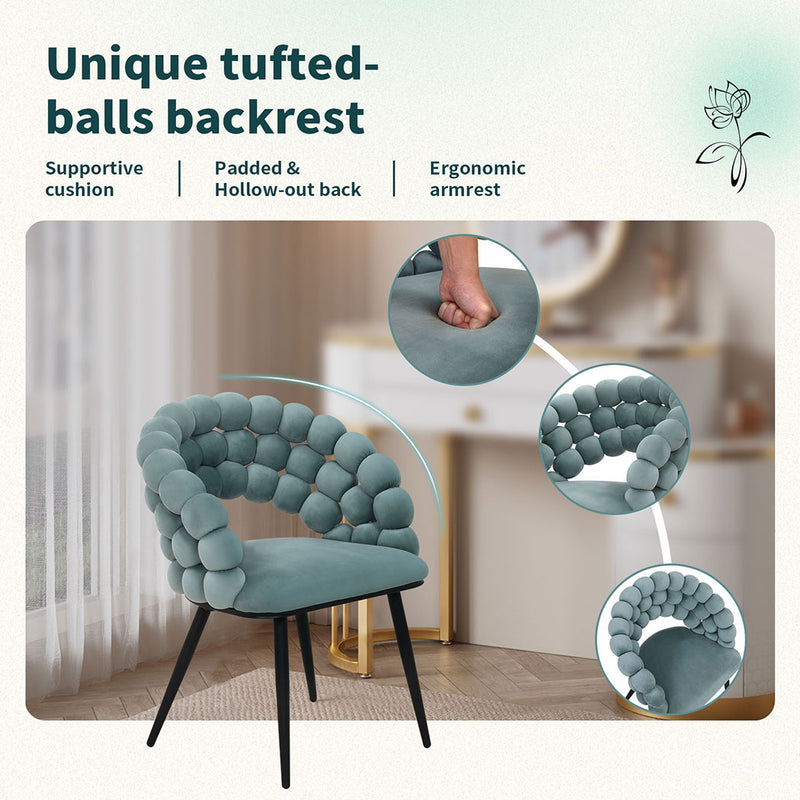 Familand Velvet Dining Chairs Set Of 2