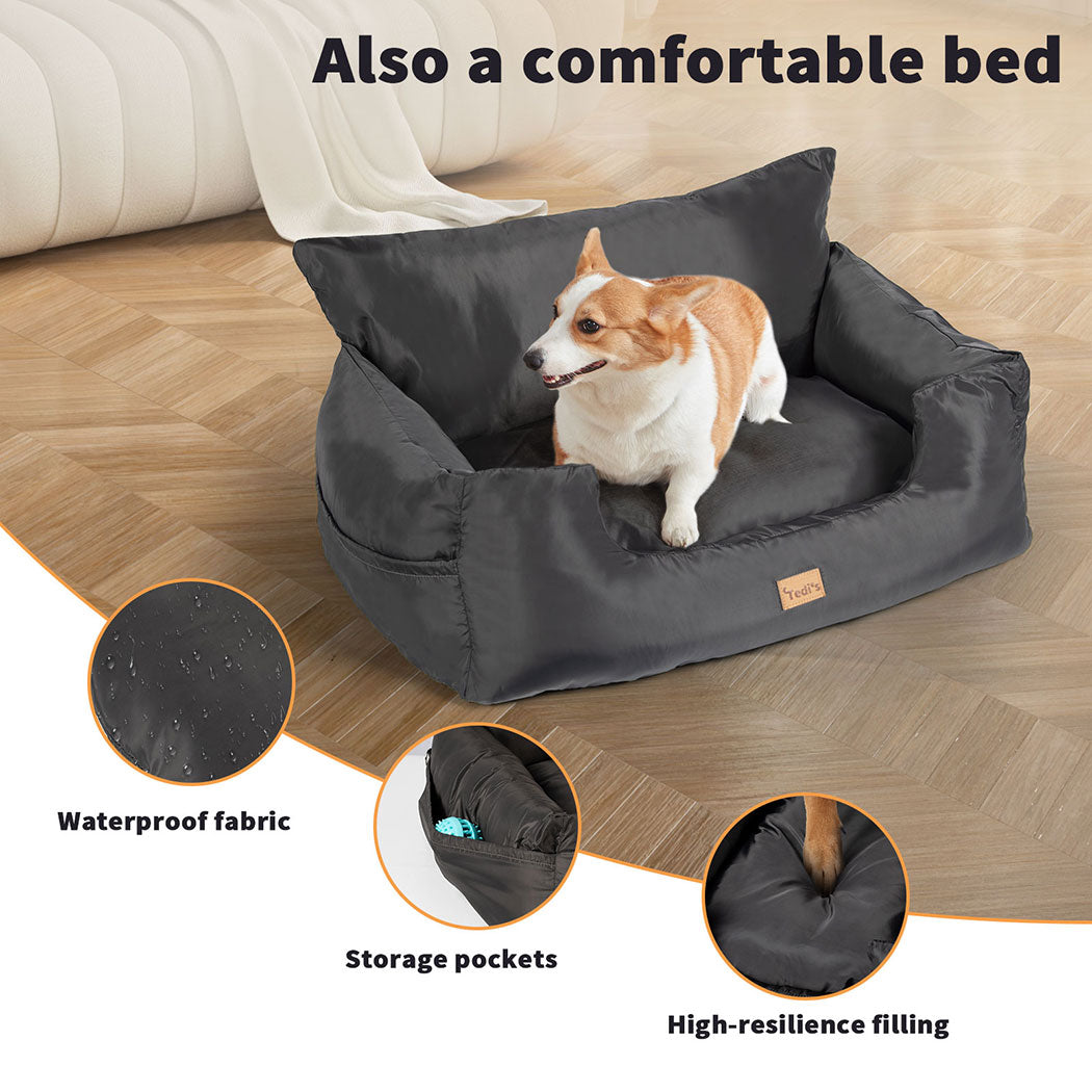 Tedi's Waterproof Dog Car Seat for Small/Medium Dogs