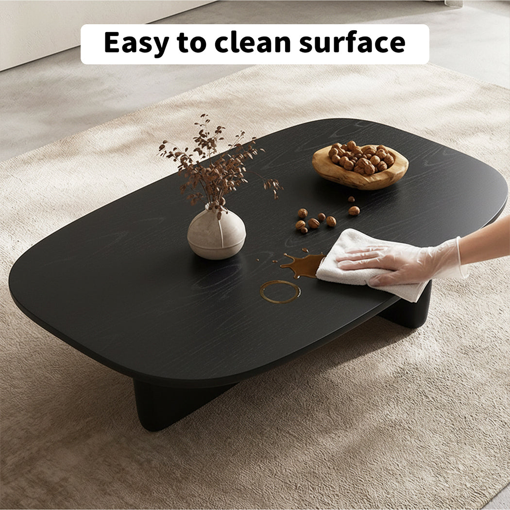 Familand Soild Wood Coffee Table in Black