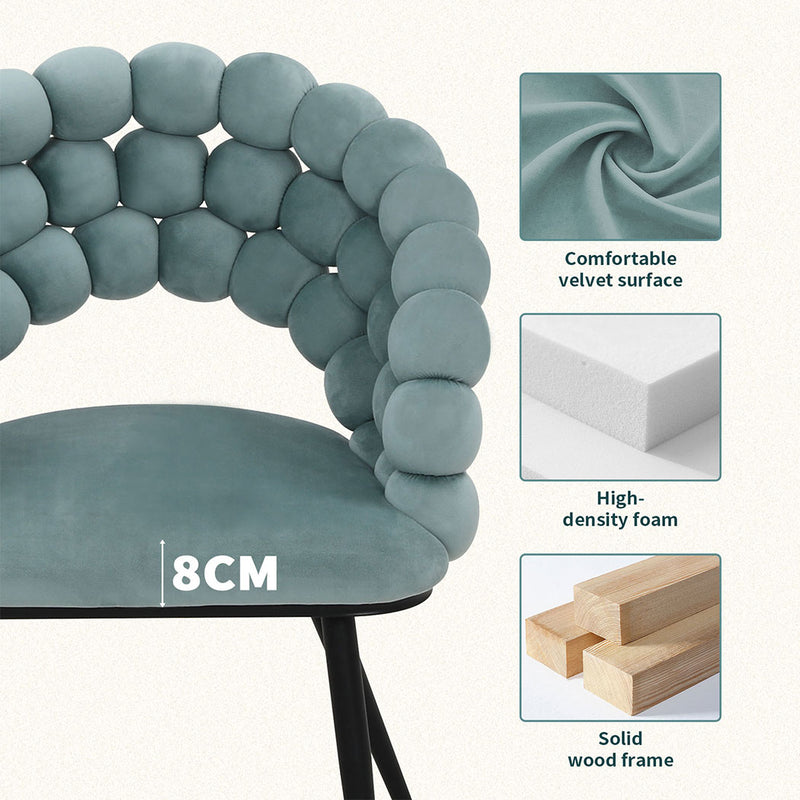 Familand Velvet Dining Chairs Set Of 2