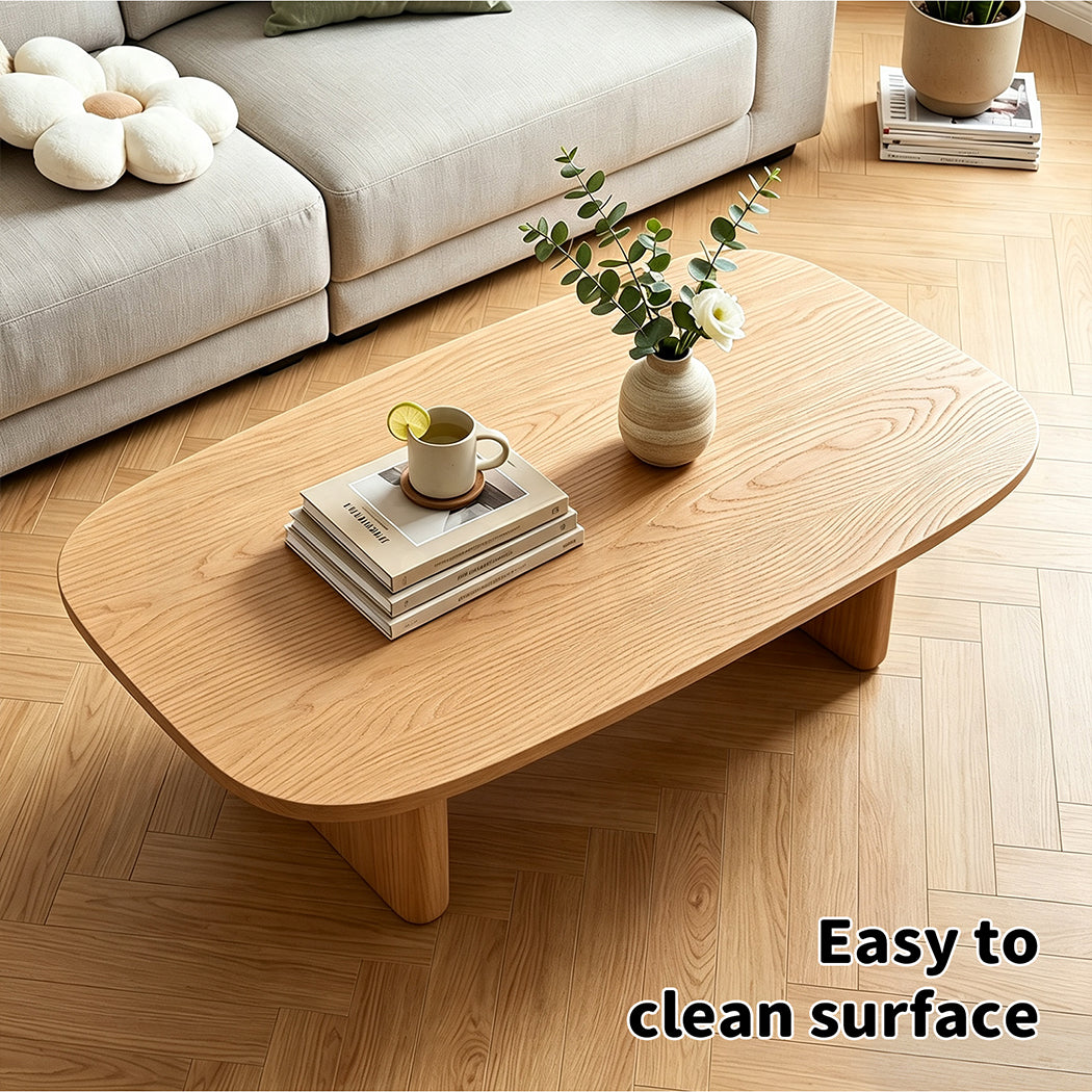 Familand 140cm Solid Wood Coffee Table in Natural
